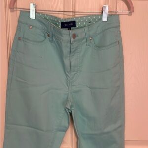 Talbots Green Straight Leg Jeans Modern Casual Style like new